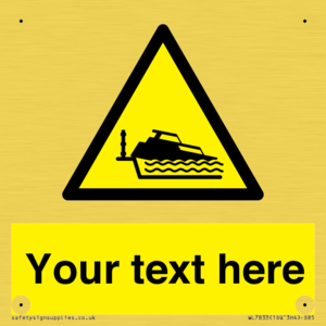 Custom warning grounding cruiser on lock cill